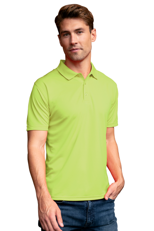 Vansport Omega Solid Mesh Tech Polo - Citron,LG