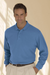 Solid Textured Long Sleeve Polo