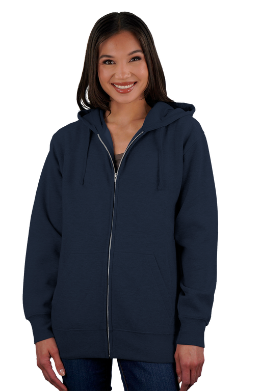 Ultra Soft Full Zip Fleece - Navy,SM