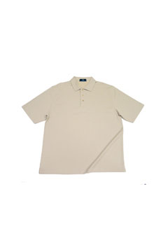 Vansport Solid Jacquard Polo – Off Shade to Stock - Stone,LG