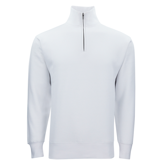 Ultra Soft Fleece 1/4 Zip - White,LG