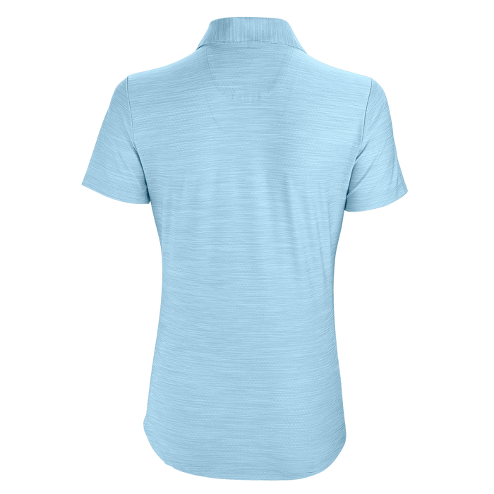 Women's Greg Norman Play Dry® Heather Solid Polo - Blue Mist Heather,XLG